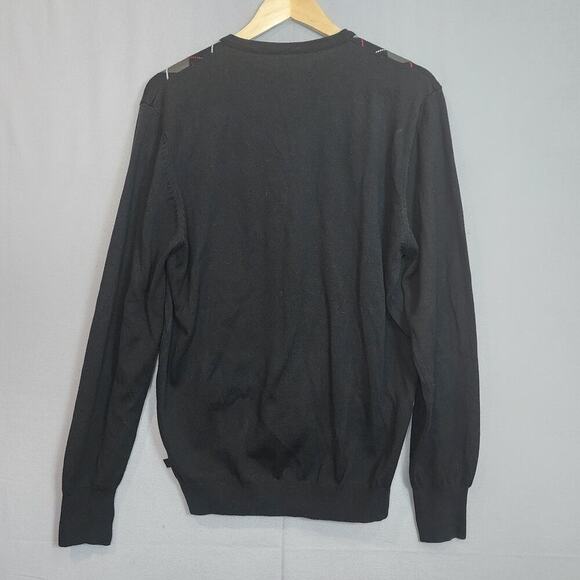 2000s Emerica Skateboarding Freshman Argyle V-neck Sweater Men's Sz XL‎ - Picture 3 of 6